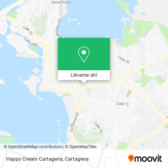 Mapa de Happy Cream Cartagena