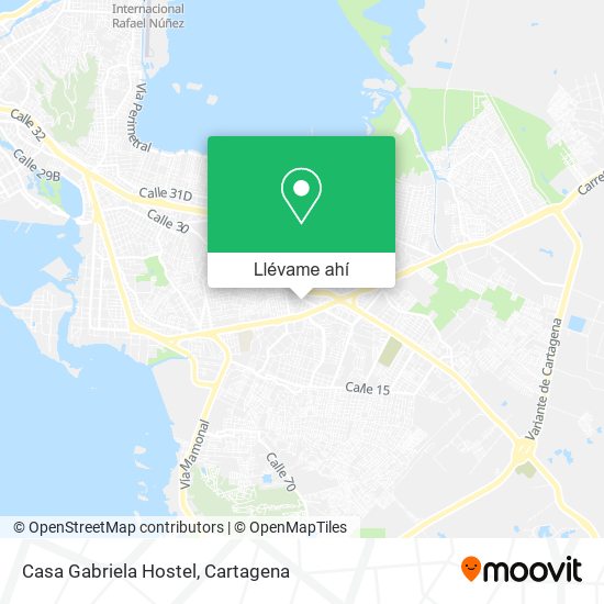 Mapa de Casa Gabriela Hostel