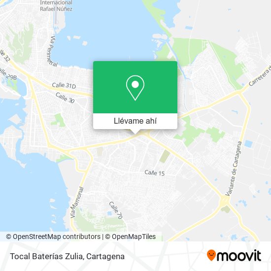 Mapa de Tocal Baterías Zulia