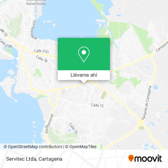 Mapa de Servitec Ltda