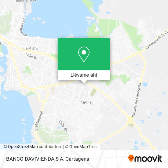 Mapa de BANCO DAVIVIENDA S A