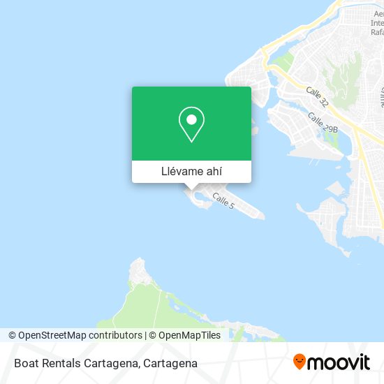 Mapa de Boat Rentals Cartagena