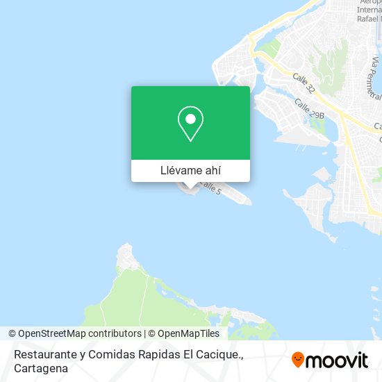 Mapa de Restaurante y Comidas Rapidas El Cacique.