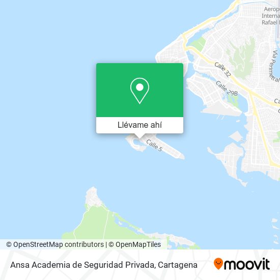 Mapa de Ansa Academia de Seguridad Privada