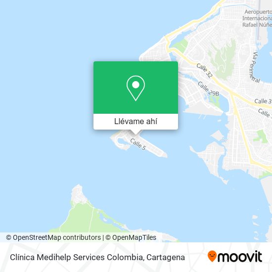 Mapa de Clínica Medihelp Services Colombia