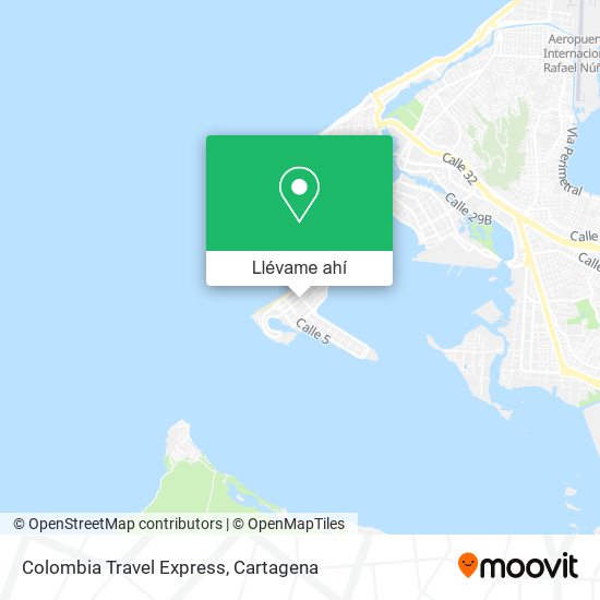 Mapa de Colombia Travel Express