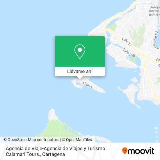 Mapa de Agencia de Viaje-Agencia de Viajes y Turismo Calamari Tours.