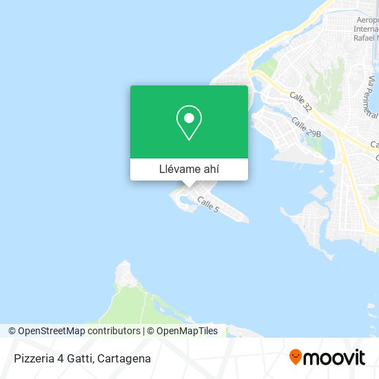 Mapa de Pizzeria 4 Gatti