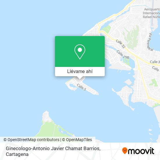 Mapa de Ginecologo-Antonio Javier Chamat Barrios