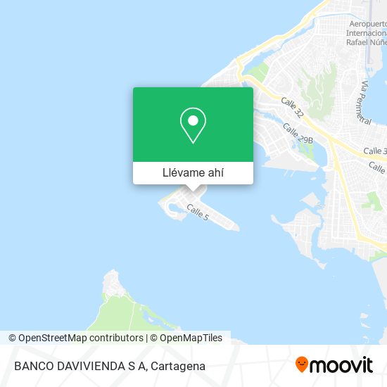 Mapa de BANCO DAVIVIENDA S A