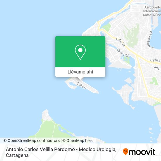 Mapa de Antonio Carlos Velilla Perdomo - Medico Urologia