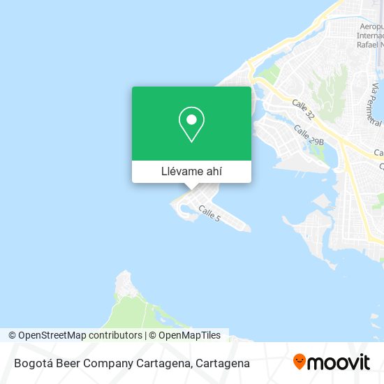 Mapa de Bogotá Beer Company Cartagena