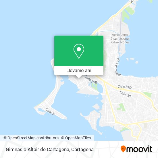 Mapa de Gimnasio Altair de Cartagena
