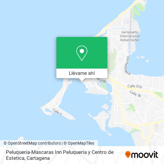 Mapa de Peluqueria-Mascaras Inn Peluqueria y Centro de Estetica