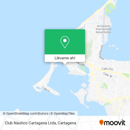 Mapa de Club Nautico Cartagena Ltda