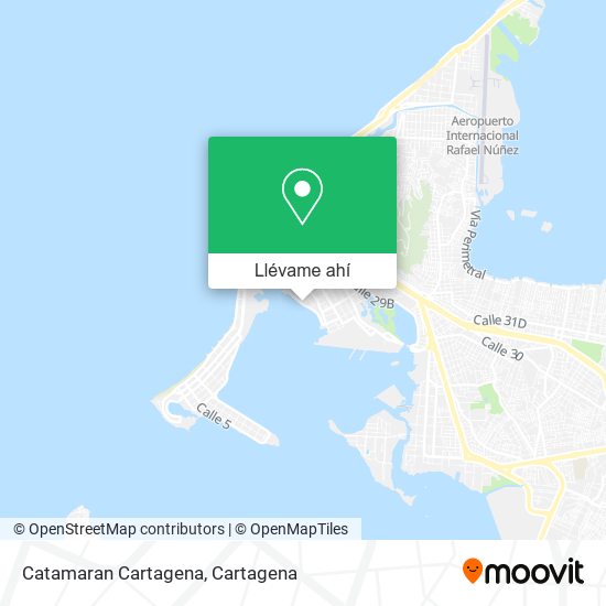 Mapa de Catamaran Cartagena