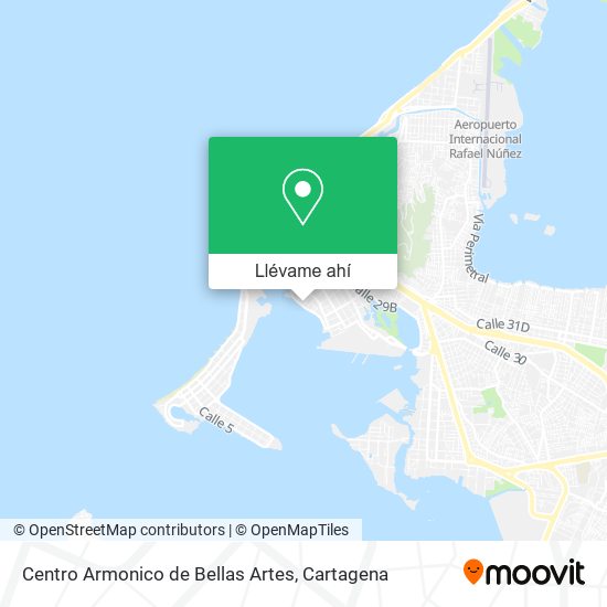 Mapa de Centro Armonico de Bellas Artes