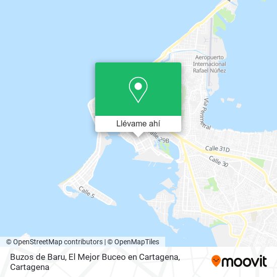 Mapa de Buzos de Baru, El Mejor Buceo en Cartagena