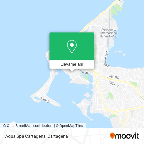 Mapa de Aqua Spa Cartagena