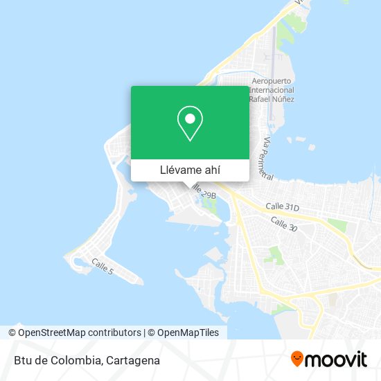 Mapa de Btu de Colombia