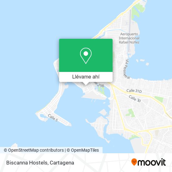 Mapa de Biscanna Hostels