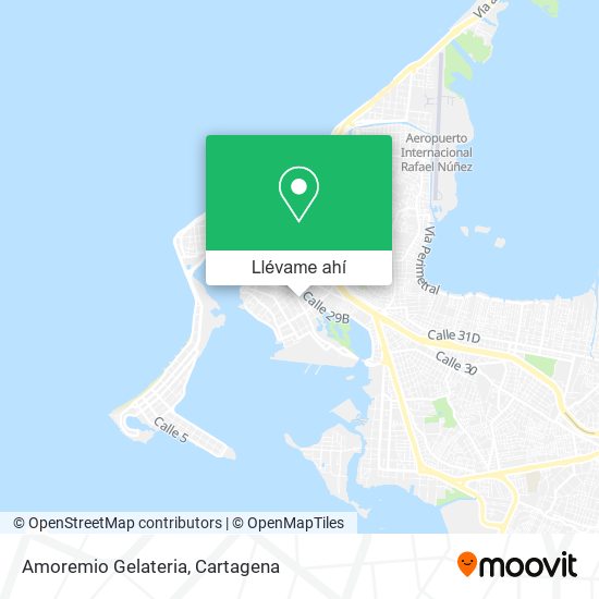 Mapa de Amoremio Gelateria