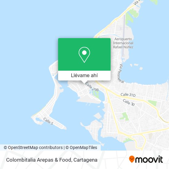 Mapa de Colombitalia Arepas & Food