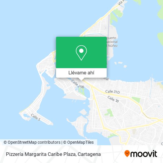 Mapa de Pizzería Margarita Caribe Plaza