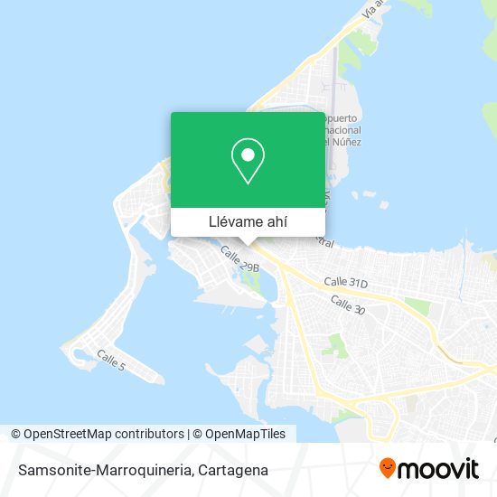 Mapa de Samsonite-Marroquineria