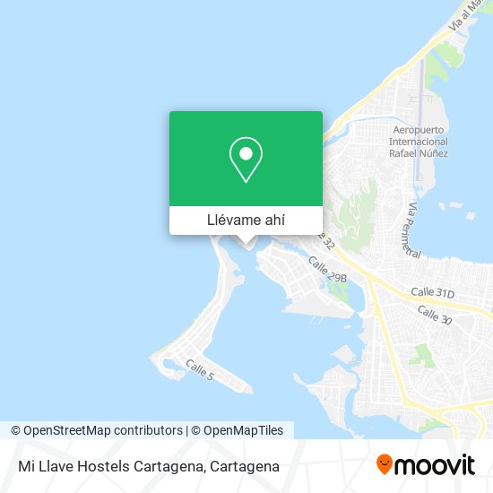 Mapa de Mi Llave Hostels Cartagena