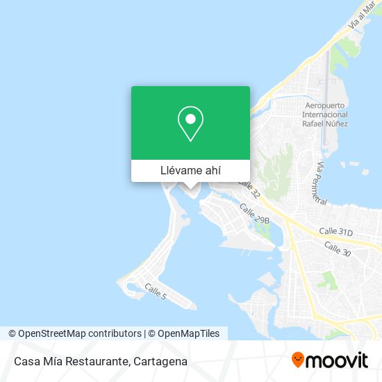 Mapa de Casa Mía Restaurante