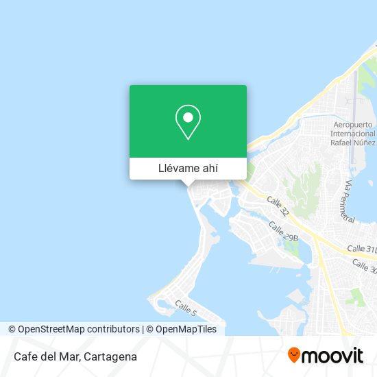 Mapa de Cafe del Mar