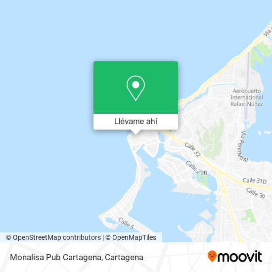 Mapa de Monalisa Pub Cartagena