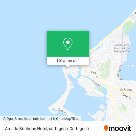 Mapa de Amarla Boutique Hotel, cartagena