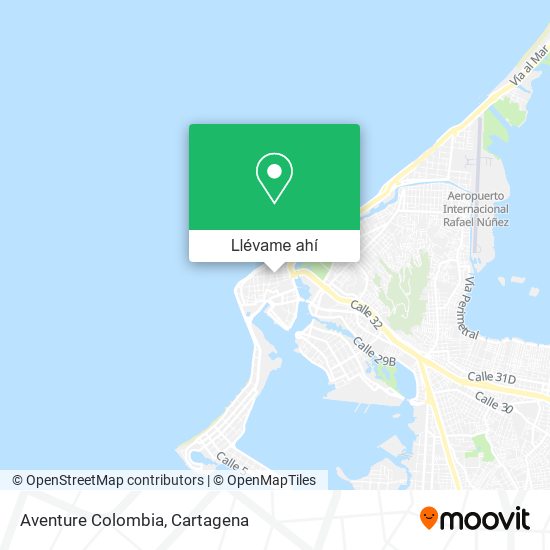 Mapa de Aventure Colombia