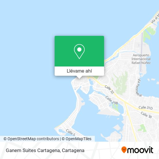 Mapa de Ganem Suites Cartagena