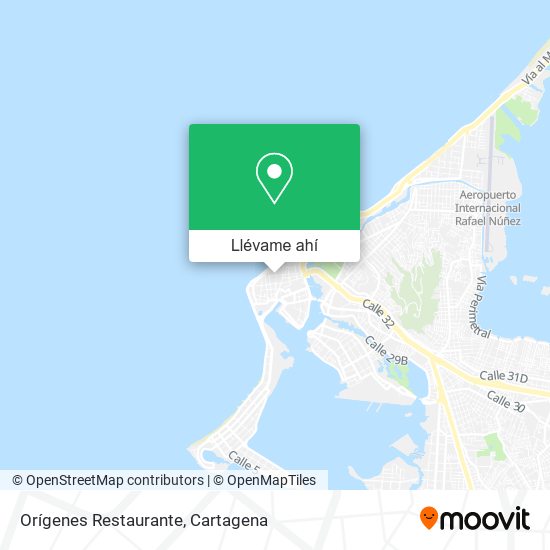 Mapa de Orígenes Restaurante