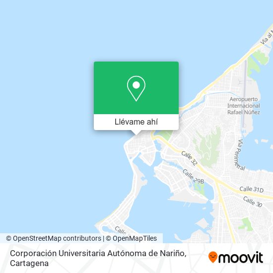 Mapa de Corporación Universitaria Autónoma de Nariño