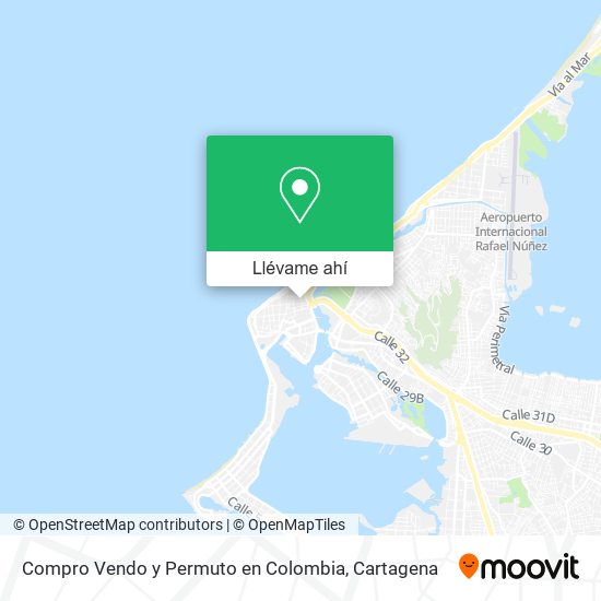 Mapa de Compro Vendo y Permuto en Colombia