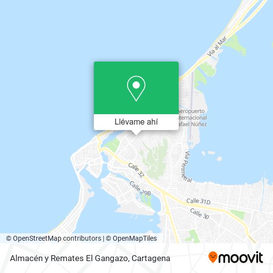 Mapa de Almacén y Remates El Gangazo