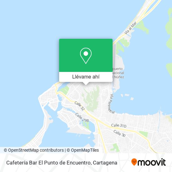 Mapa de Cafetería Bar El Punto de Encuentro