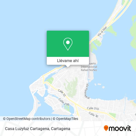 Mapa de Casa Luzyluz Cartagena