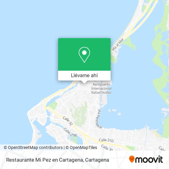 Mapa de Restaurante Mi Pez en Cartagena