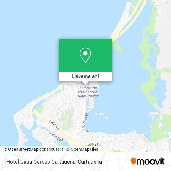 Mapa de Hotel Casa Garces Cartagena