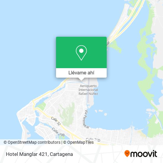 Mapa de Hotel Manglar 421