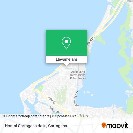 Mapa de Hostal Cartagena de in