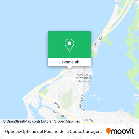 Mapa de Opticas-Opticas del Rosario de la Costa