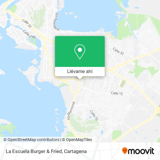 Mapa de La Escuela Burger & Fried