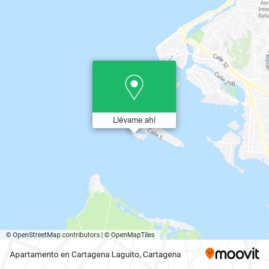 Mapa de Apartamento en Cartagena Laguito
