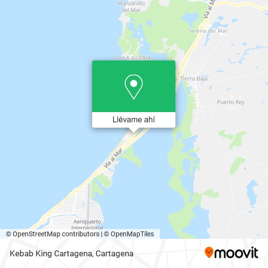 Mapa de Kebab King Cartagena